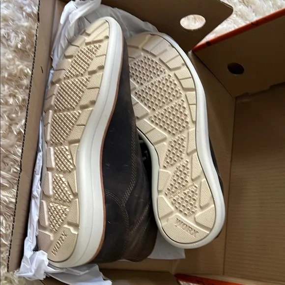 Red Wing Steel Toe Slip Resistant Work Boots Shoes Brown - Picture 13 of 16